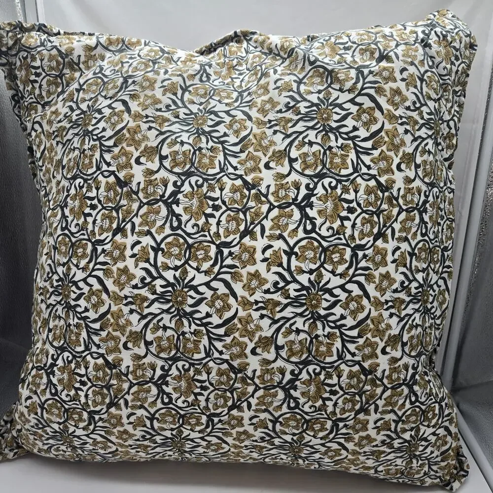 FARMHOUSE QUILTED THROW PILLOW 26X26